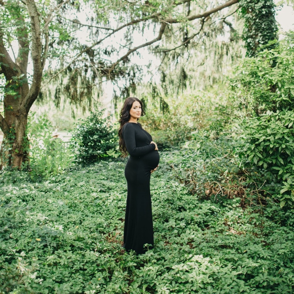 Rhodes Reversible Dress in Black. Maternity option